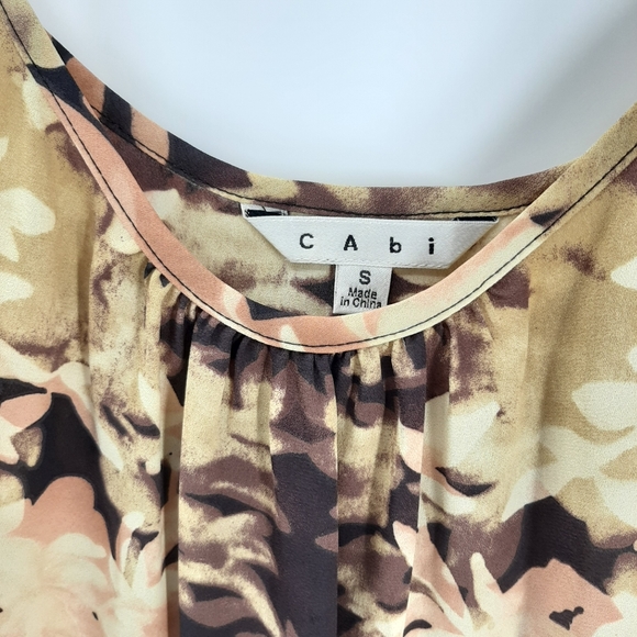 CAbi Pink Sunset Shadow Floral Cami Tank Style 553 - Picture 5 of 10